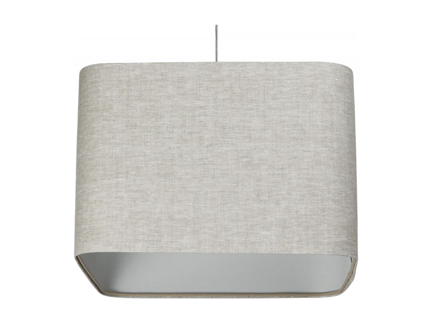 Suspension textile lin épurée pour intérieur moderne - Hauteur 30 cm