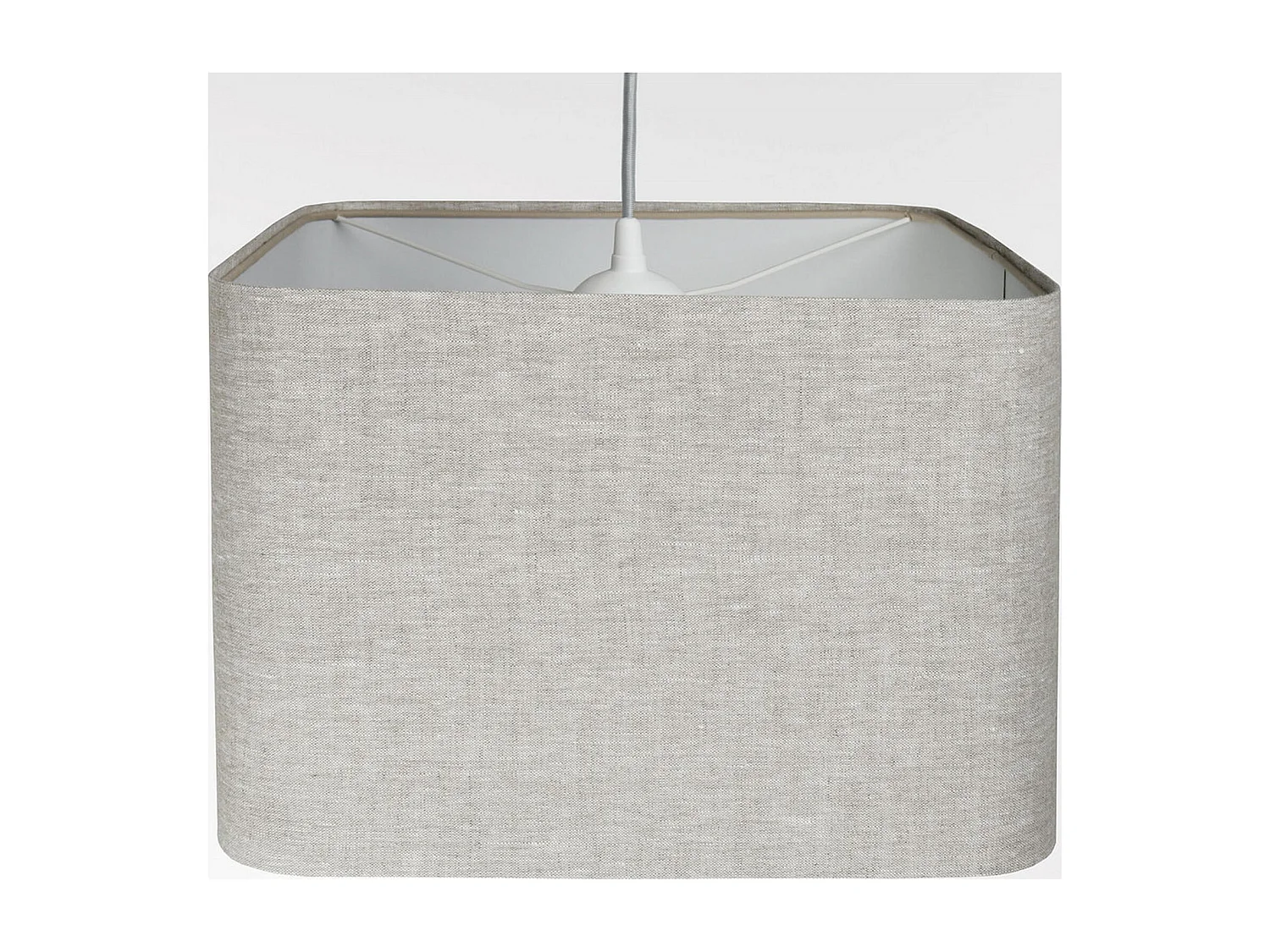 Suspension textile lin épurée pour intérieur moderne - Hauteur 30 cm