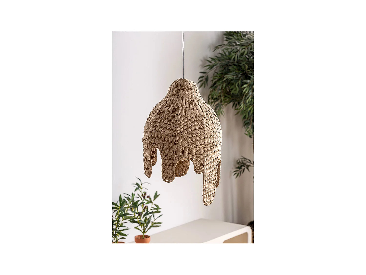 Suspension Boho Chic en Fibre Naturelle