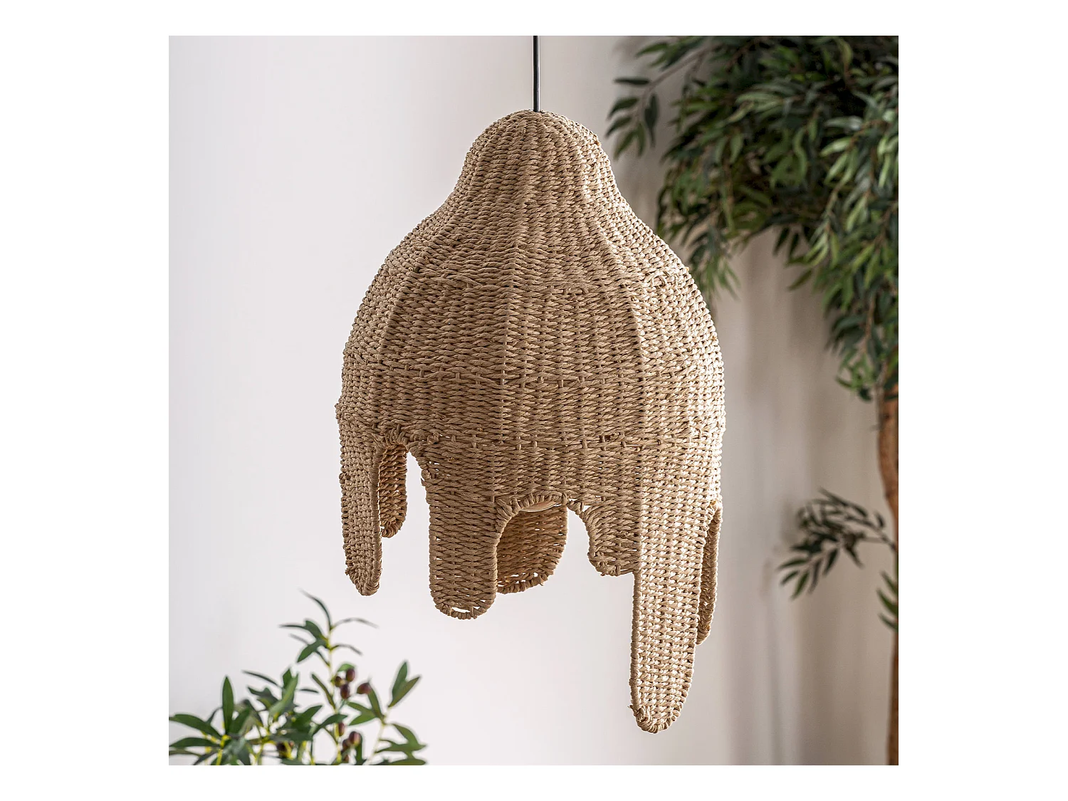 Suspension Boho Chic en Fibre Naturelle