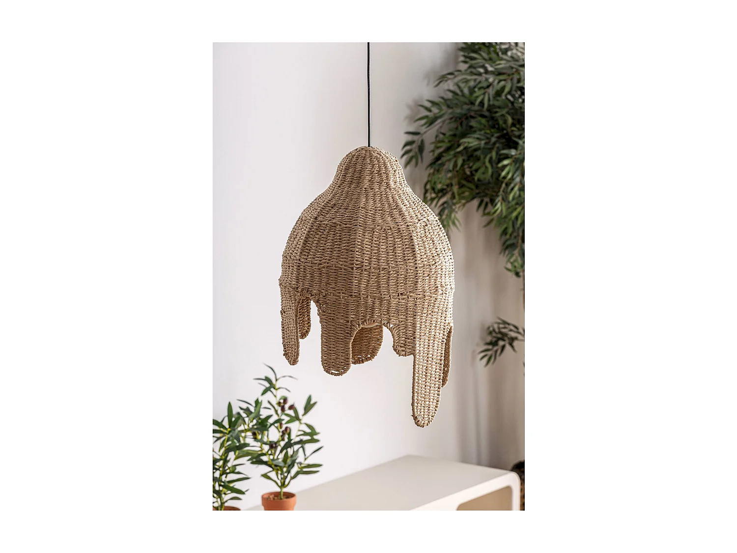 Suspension Boho Chic en Fibre Naturelle