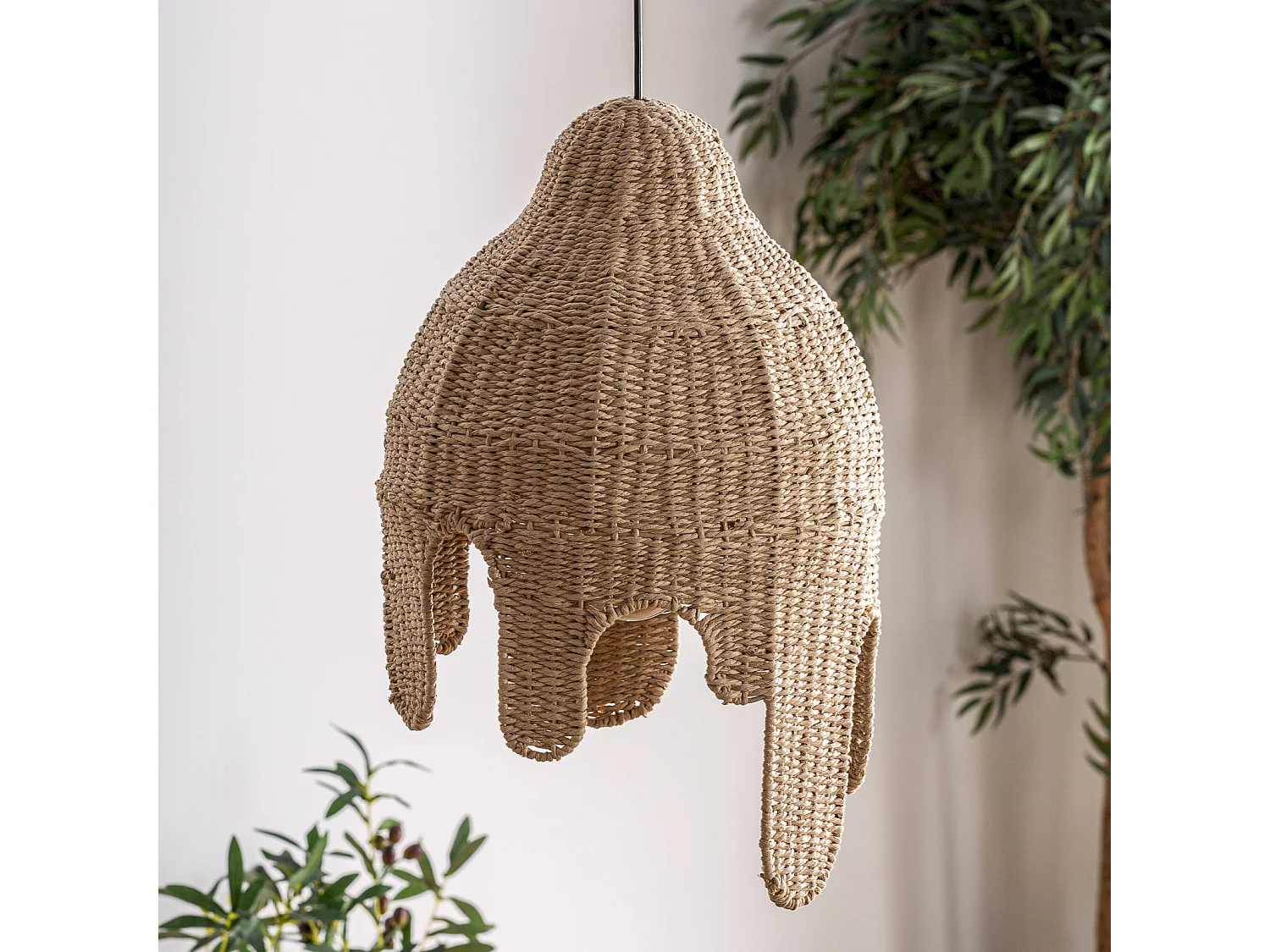 Suspension Boho Chic en Fibre Naturelle