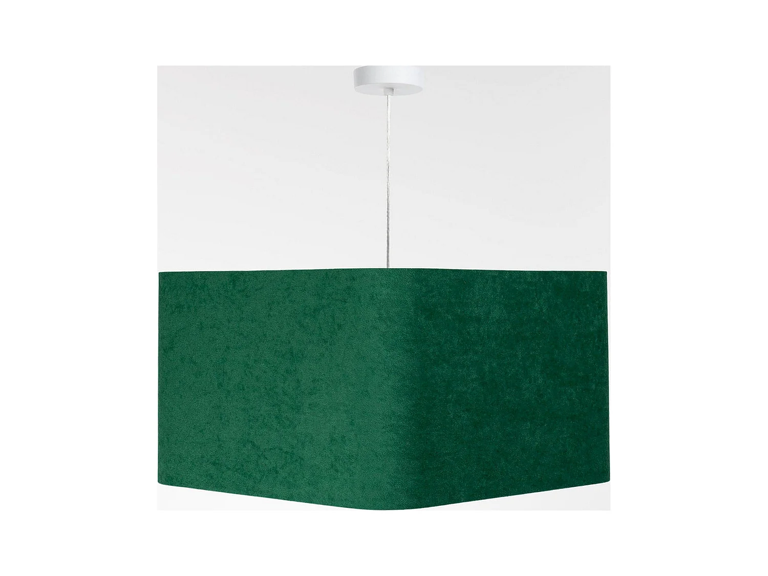 Suspension élégance velours et lumière dorée - Hauteur 25 cm