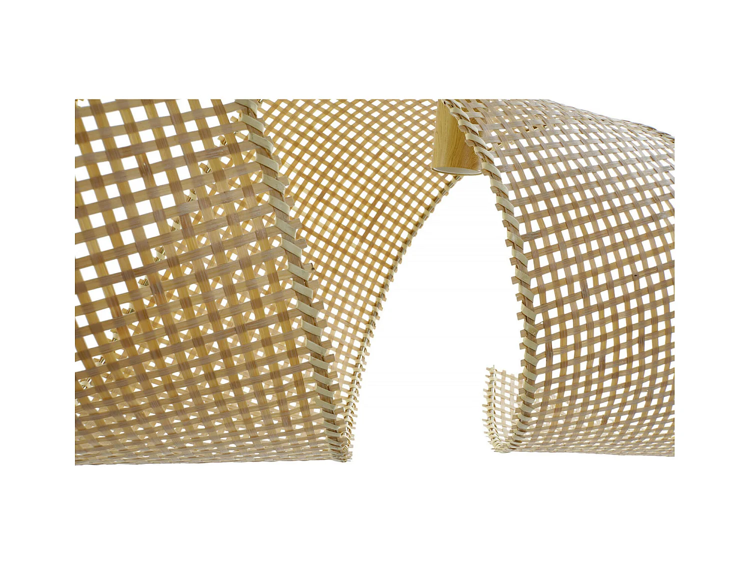 Suspension bambou marron clair éclairage naturel et chic