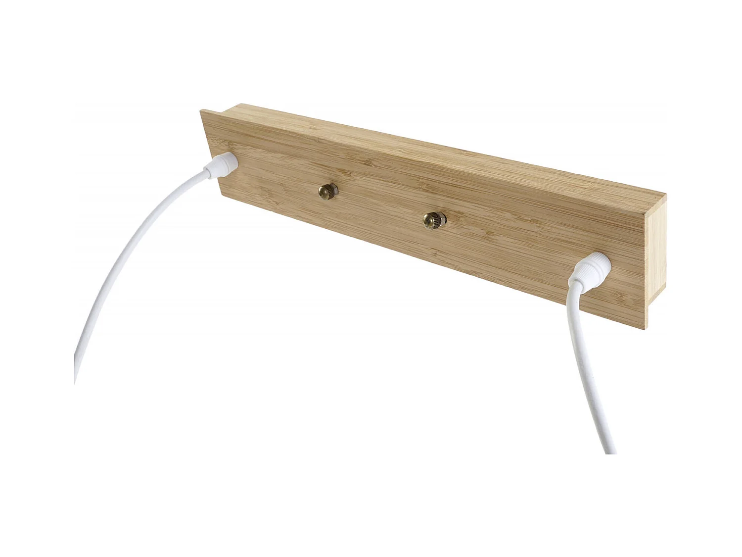 Suspension bambou marron clair éclairage naturel et chic