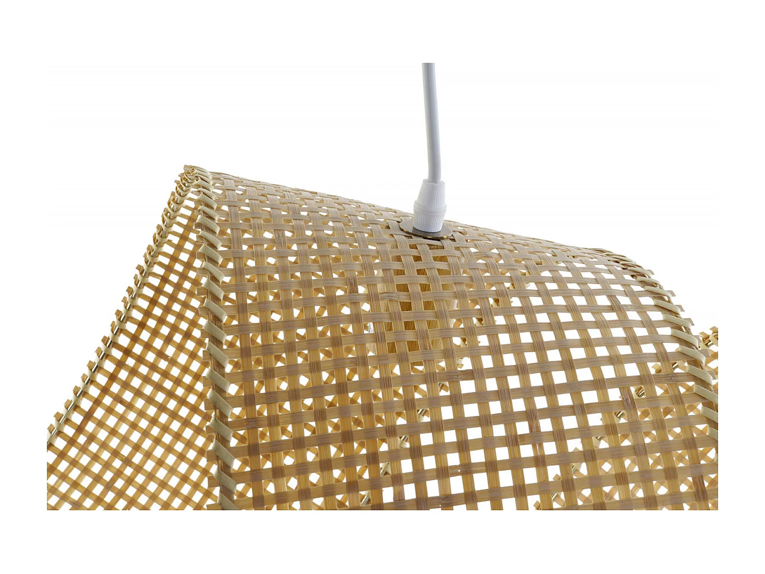 Suspension bambou marron clair éclairage naturel et chic