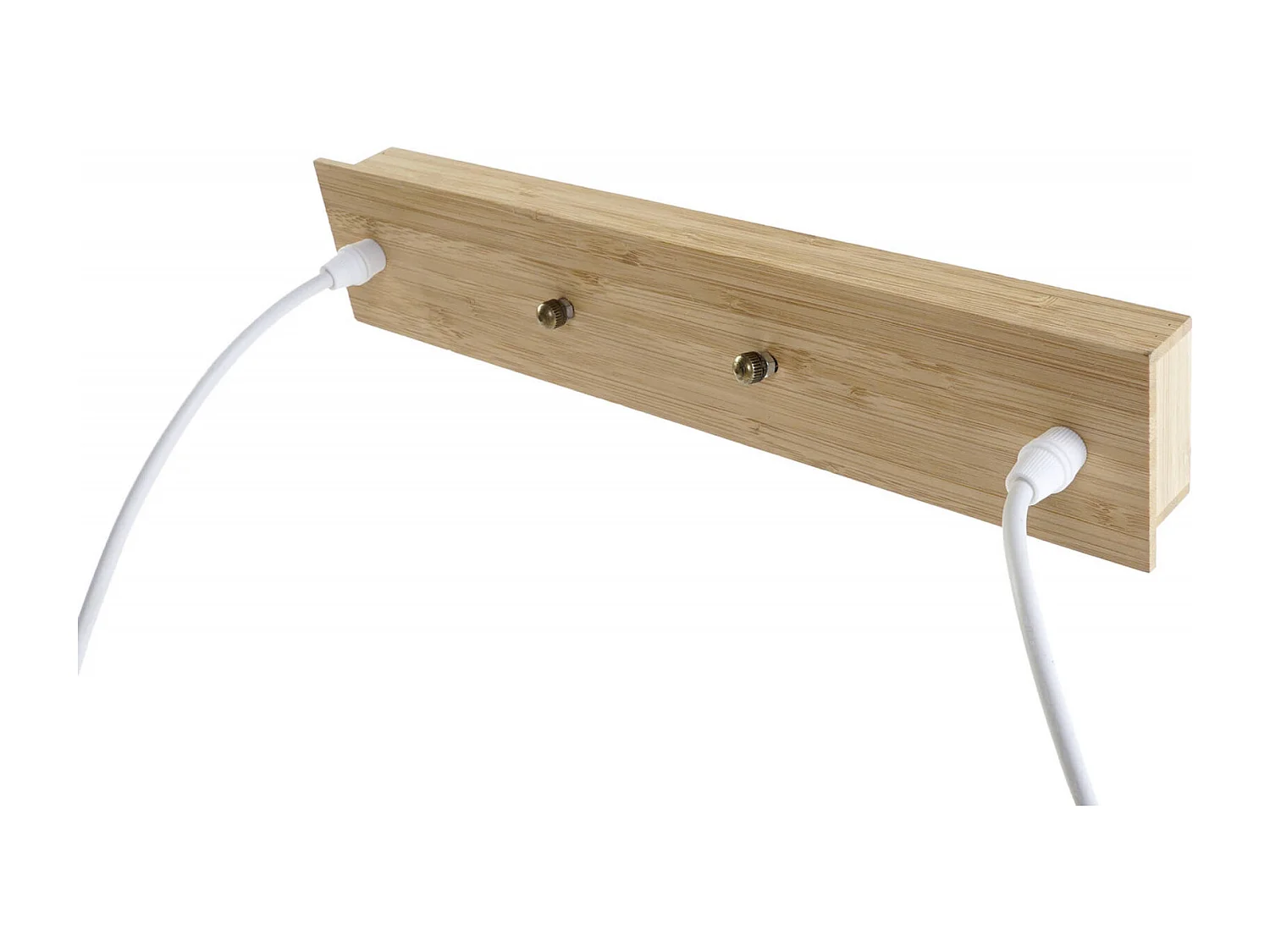 Suspension bambou marron clair éclairage naturel et chic