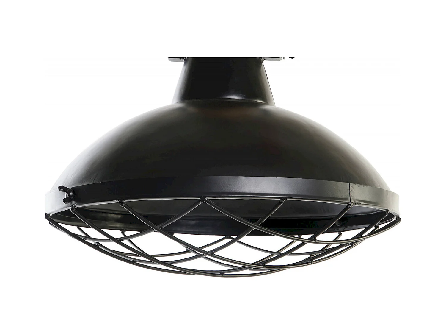 Suspension chic industrielle fer et bois