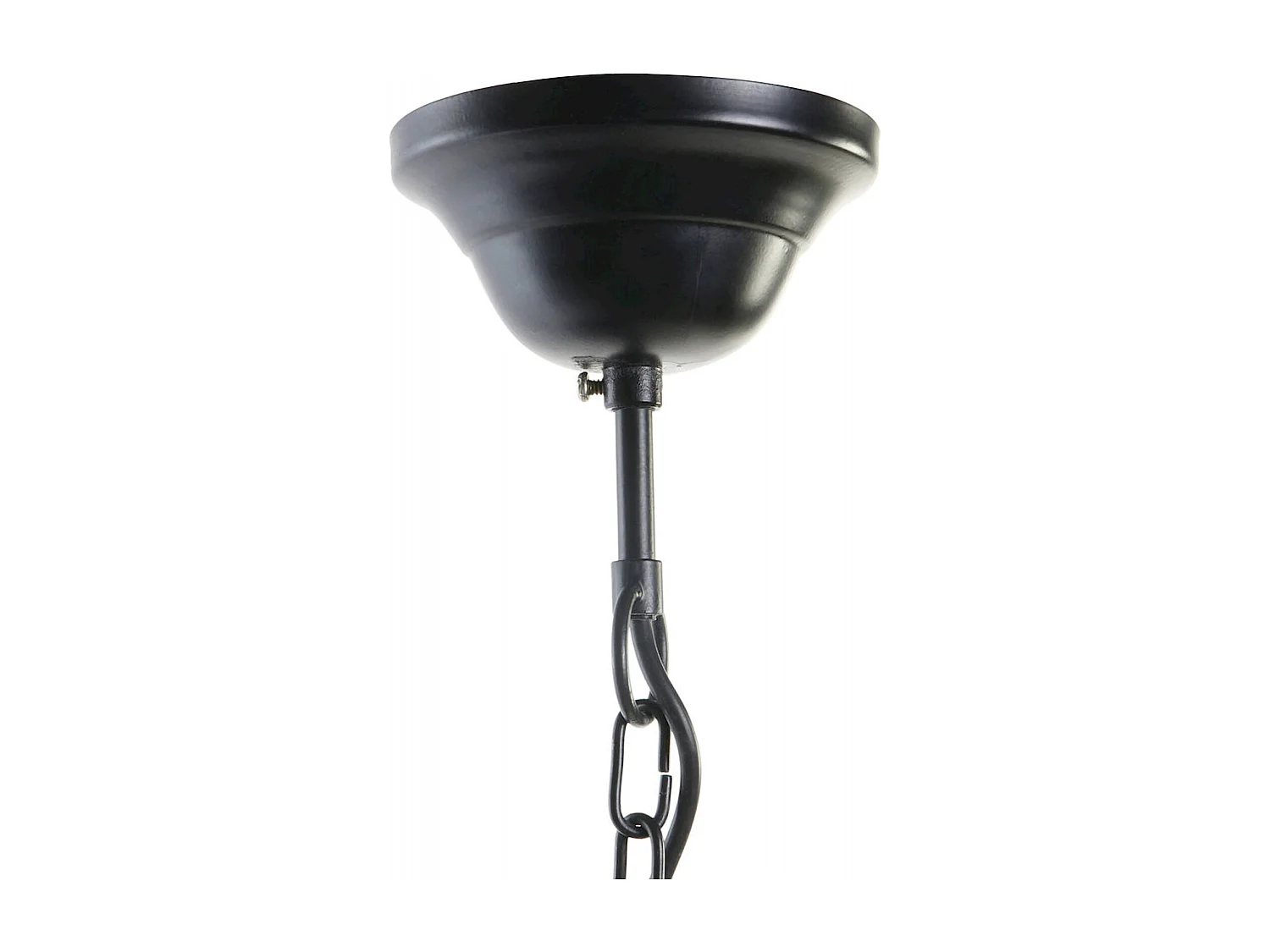 Suspension chic industrielle fer et bois