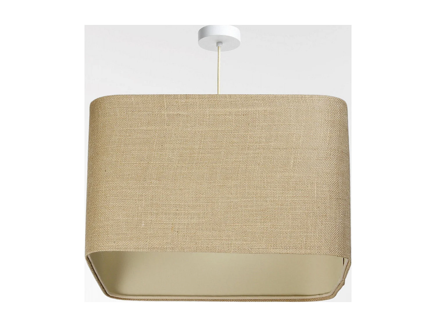 Suspension tendance en jute naturel - Hauteur 30 cm