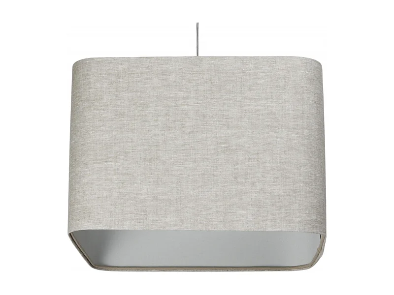 Suspension textile lin épurée pour intérieur moderne - Hauteur 25 cm