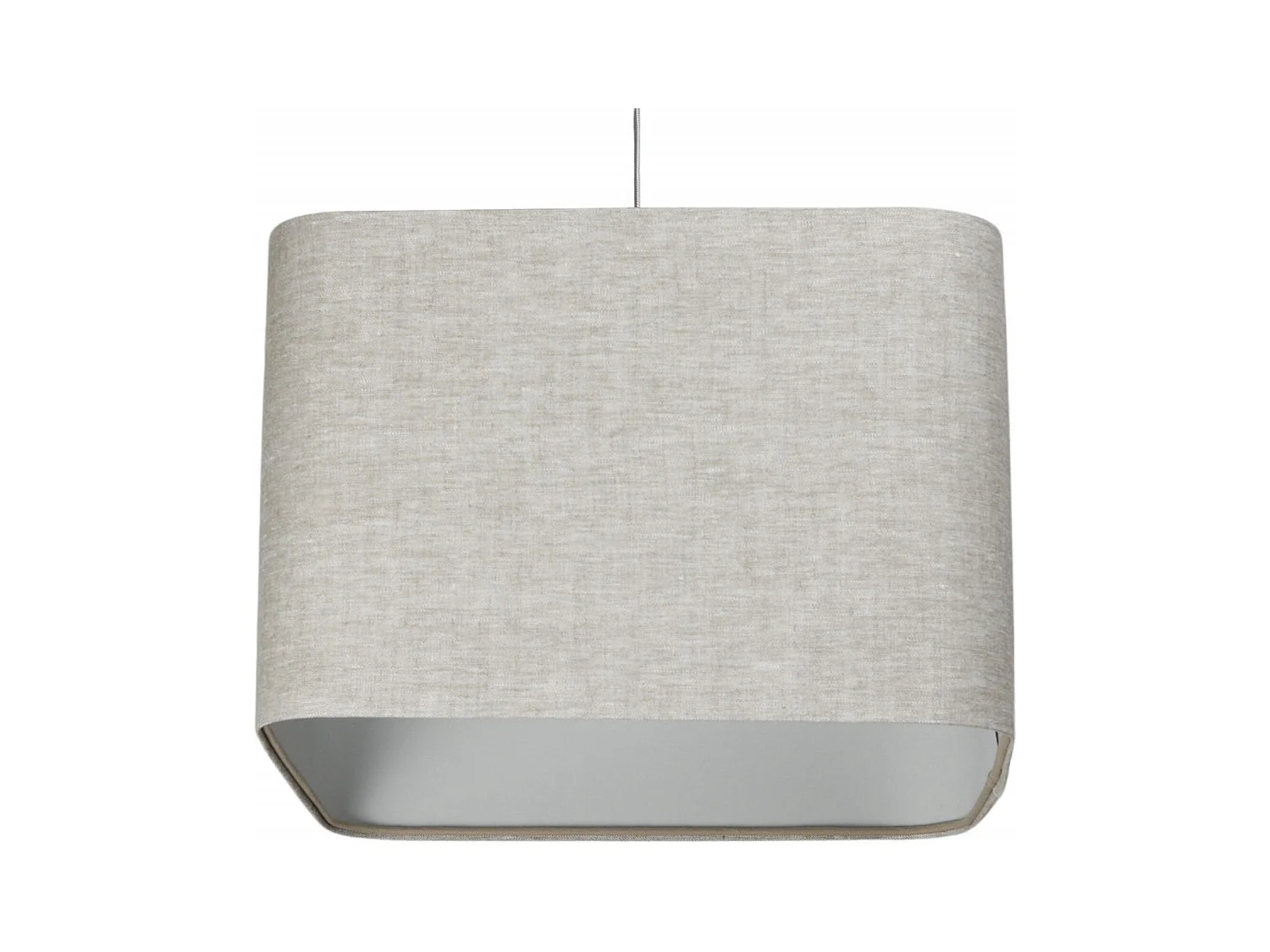 Suspension textile lin épurée pour intérieur moderne - Hauteur 25 cm