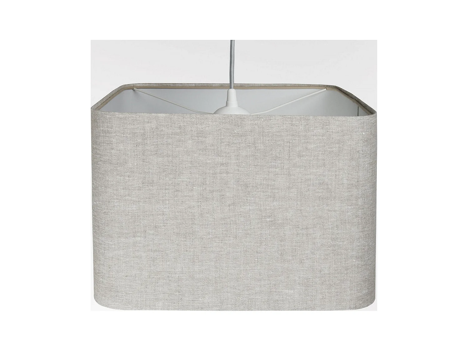 Suspension textile lin épurée pour intérieur moderne - Hauteur 25 cm