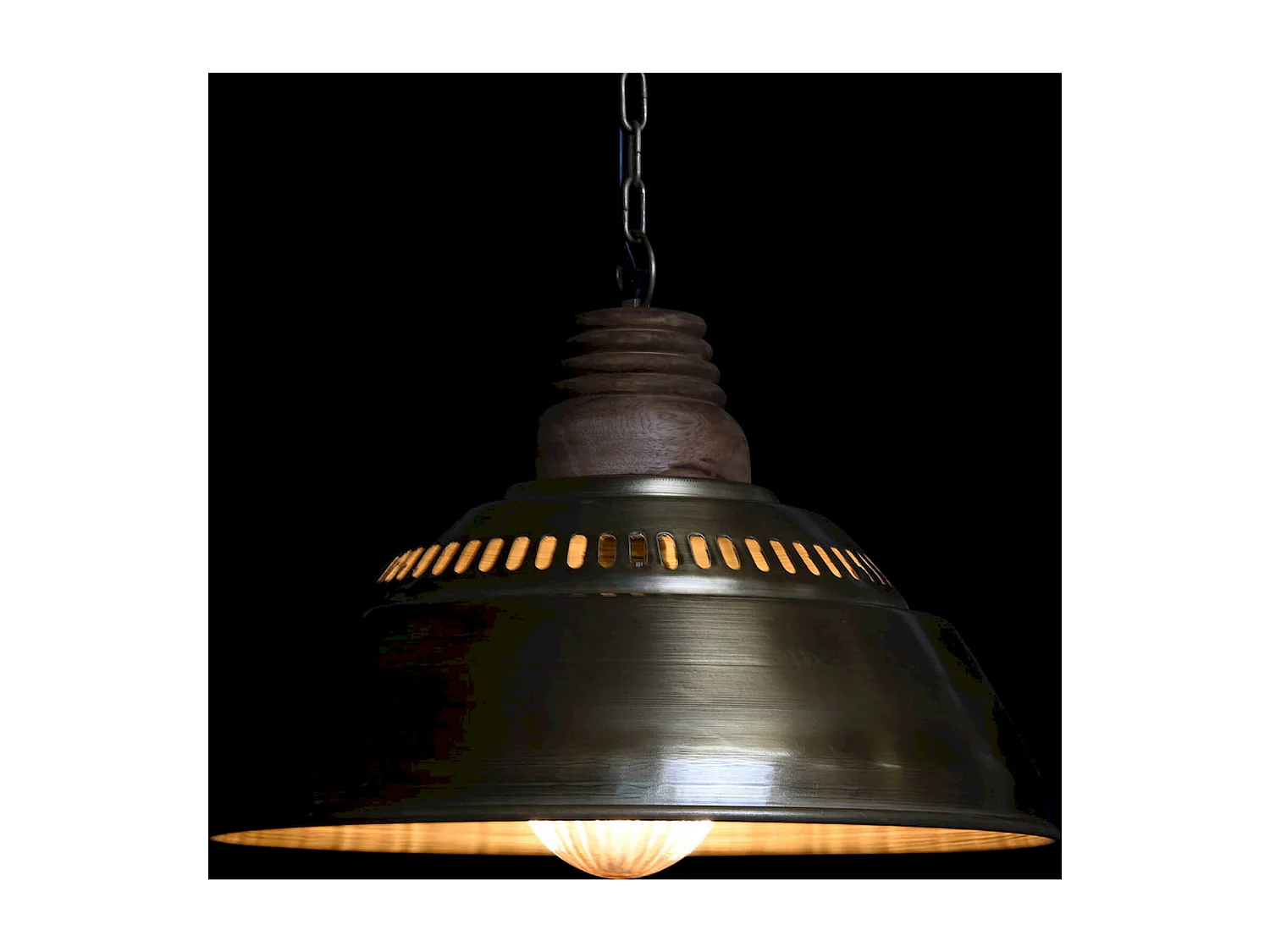 Suspension élégance dorée style industriel chic