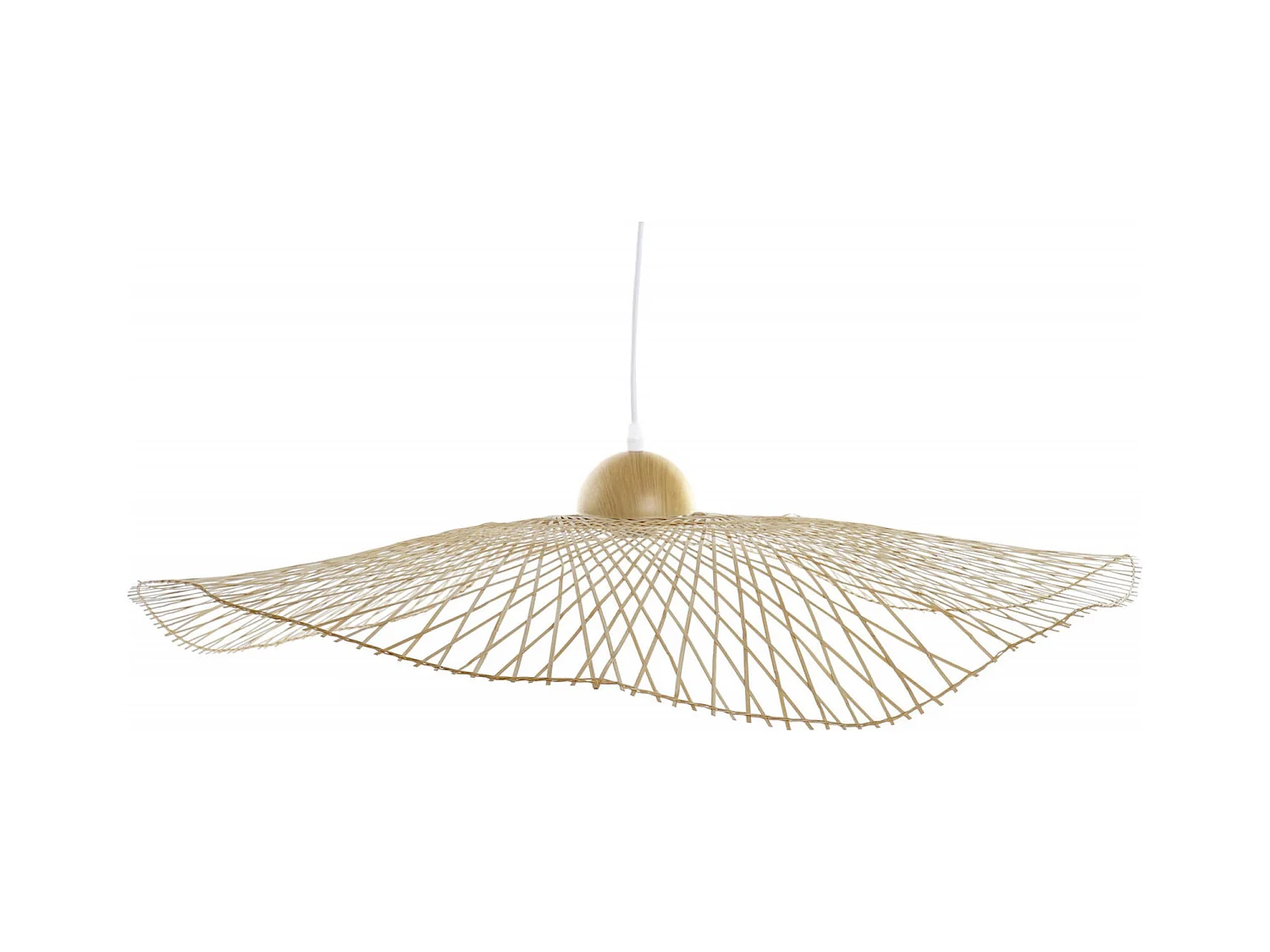 Suspension élégante en bambou pour intérieur design