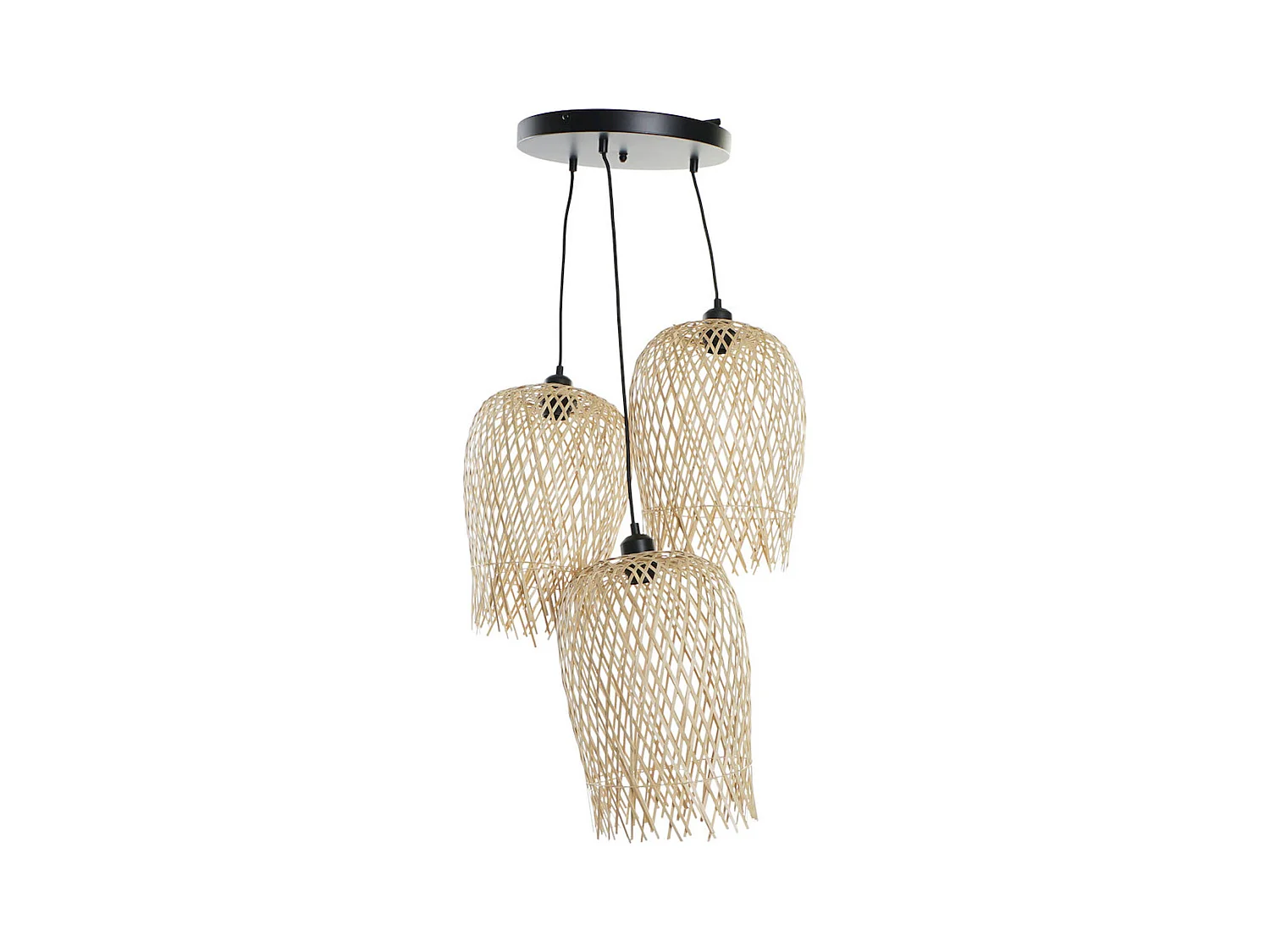 Suspension bambou métal chic pour ambiance cosy
