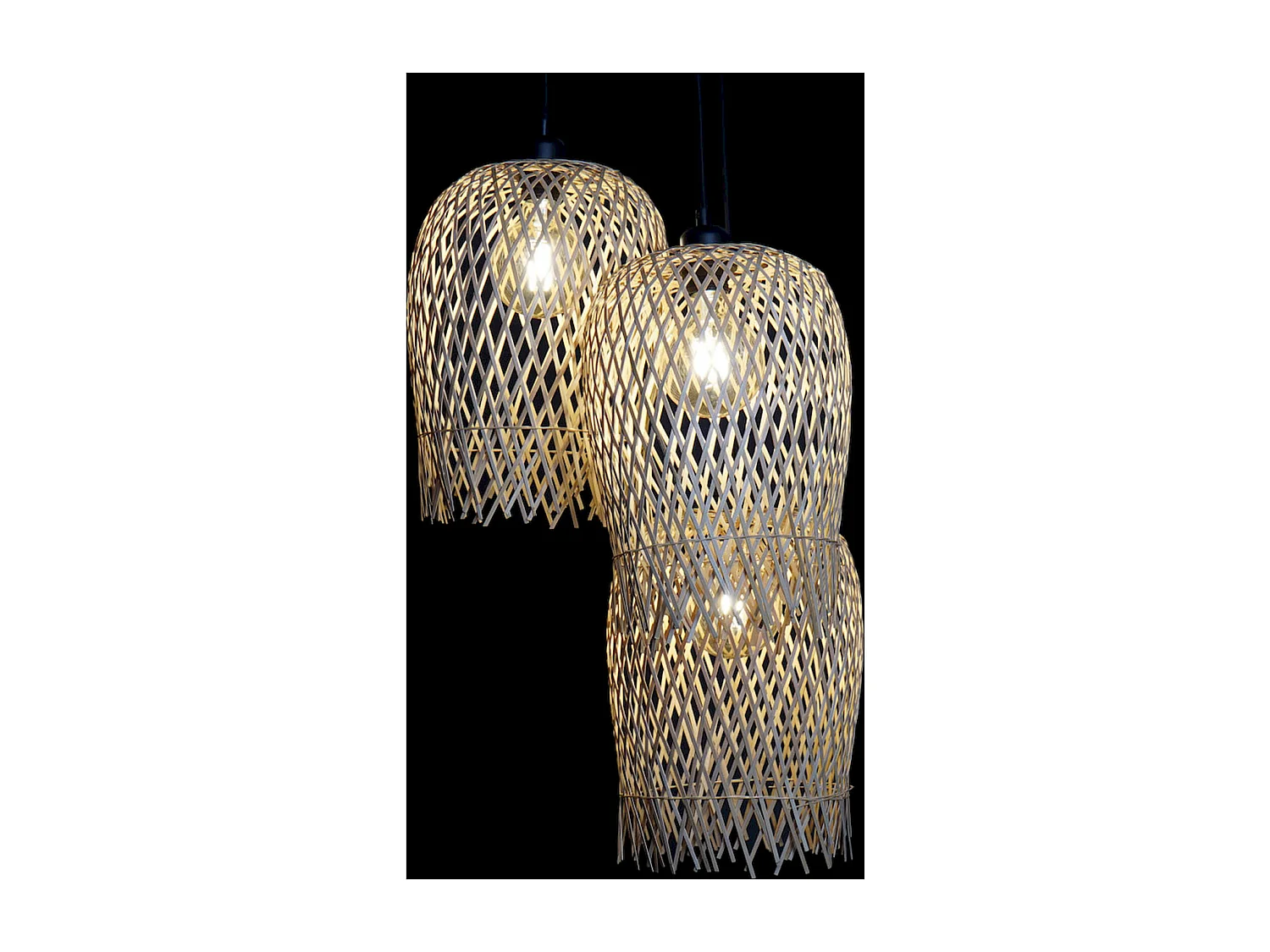 Suspension bambou métal chic pour ambiance cosy