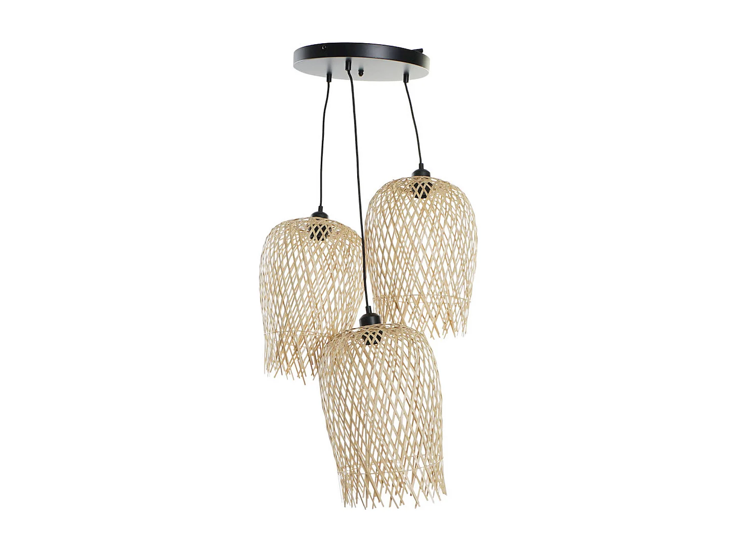 Suspension bambou métal chic pour ambiance cosy