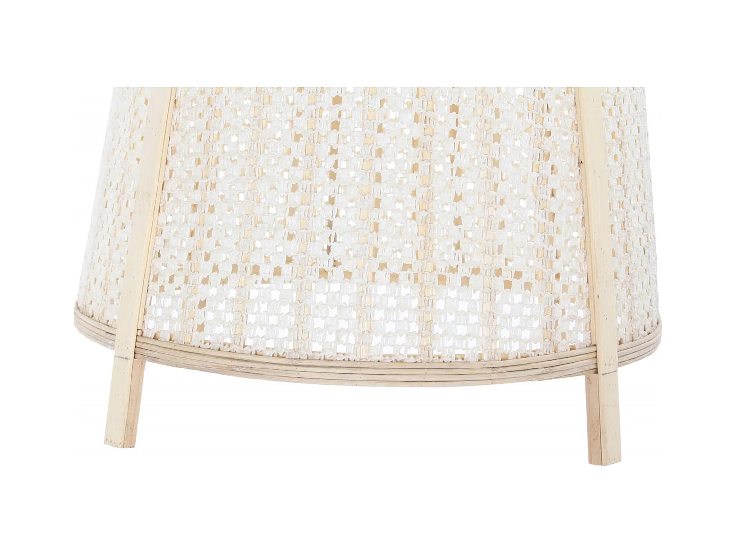 Suspension design chic en lin et bambou naturel