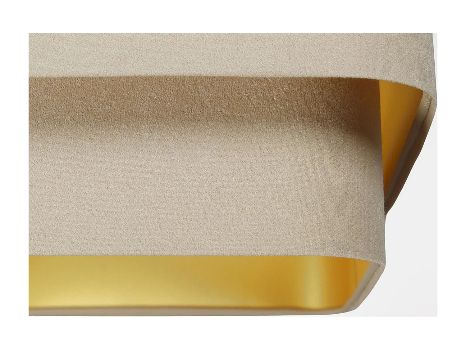 Suspension élégante velours et reflets dorés