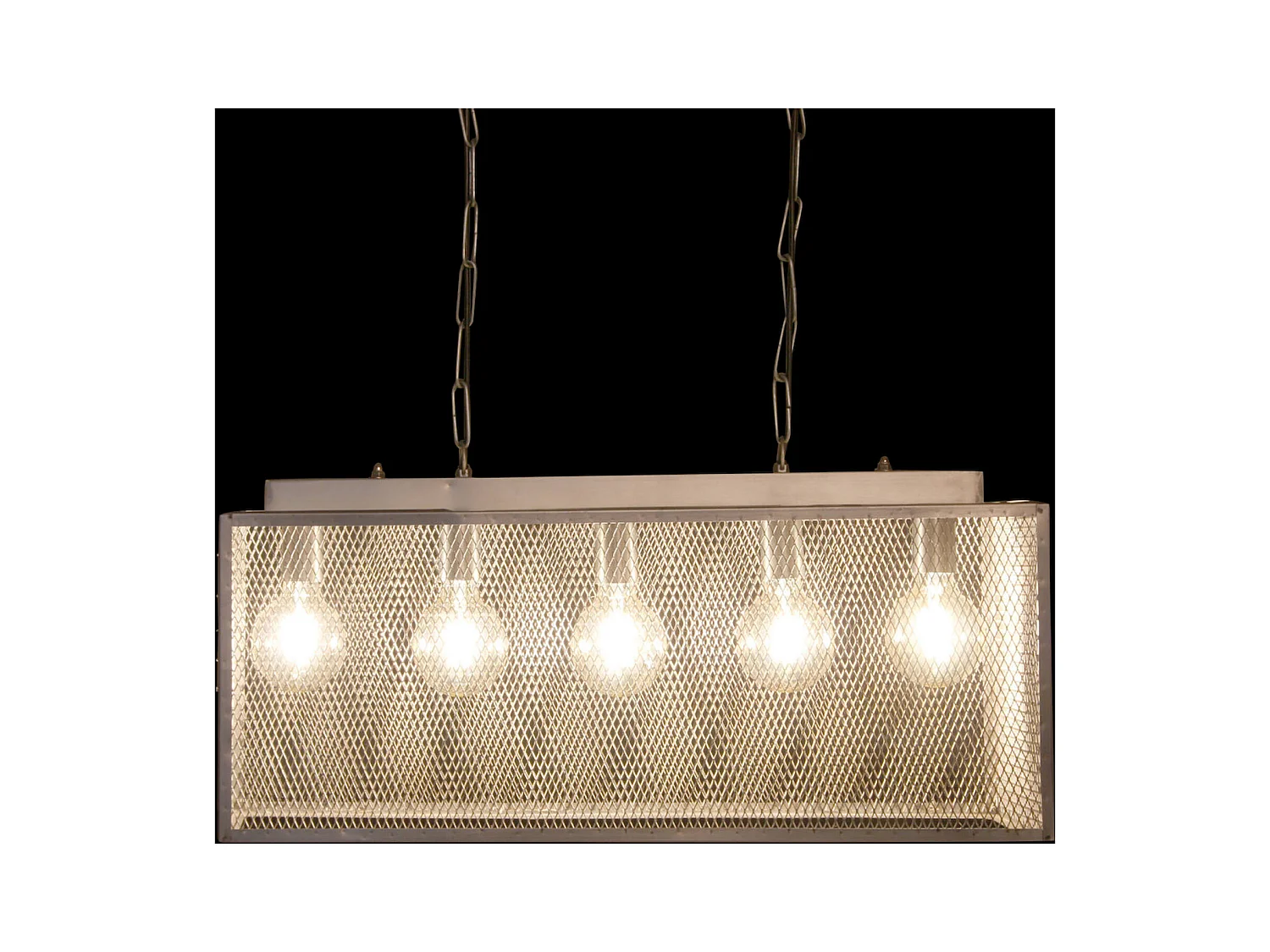 Suspension métal gris élégante pour intérieur chic