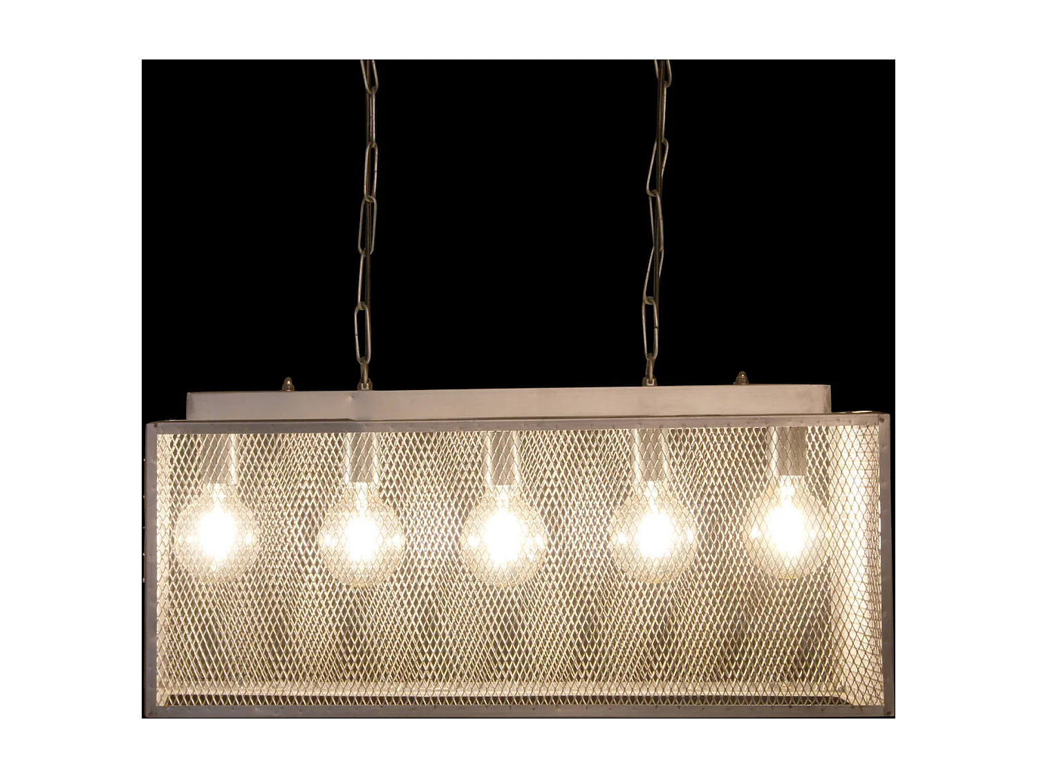 Suspension métal gris élégante pour intérieur chic