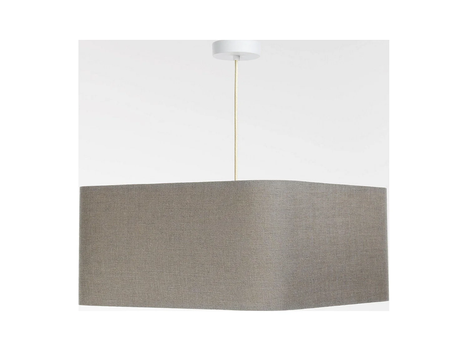 Suspension textile lin épurée pour salon chic - Hauteur 30 cm