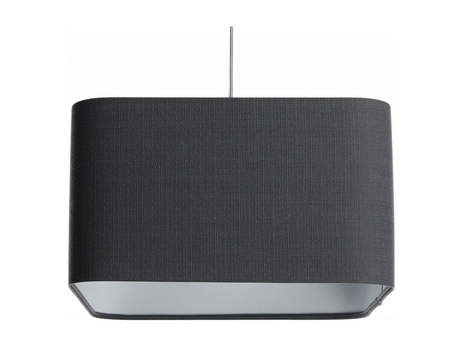 Suspension textile lin graphique design élégant - Hauteur 20 cm