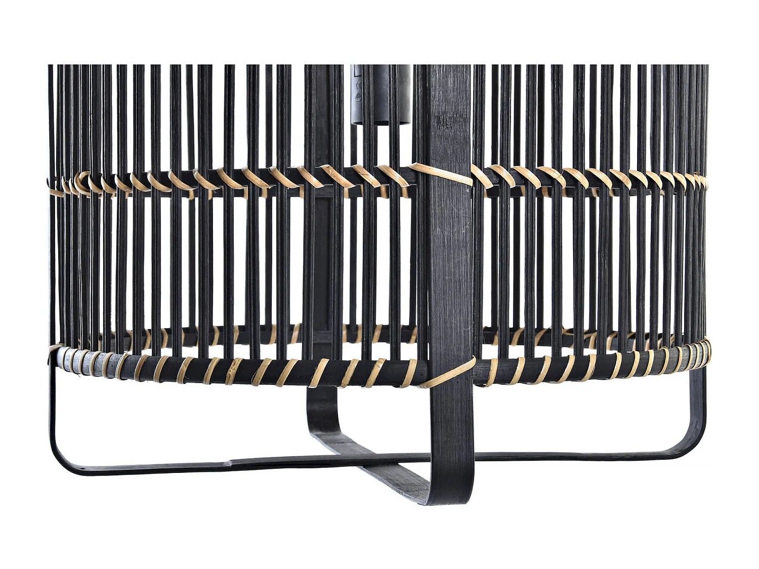 Suspension bambou noir élégance moderne et design