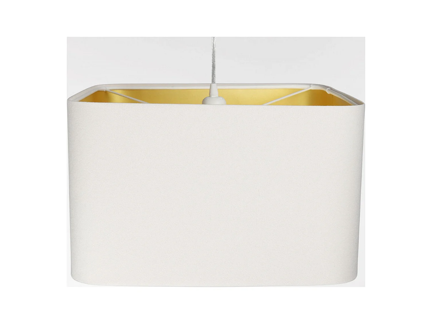 Suspension élégante touché velours doux et détails dorés - Hauteur 25 cm