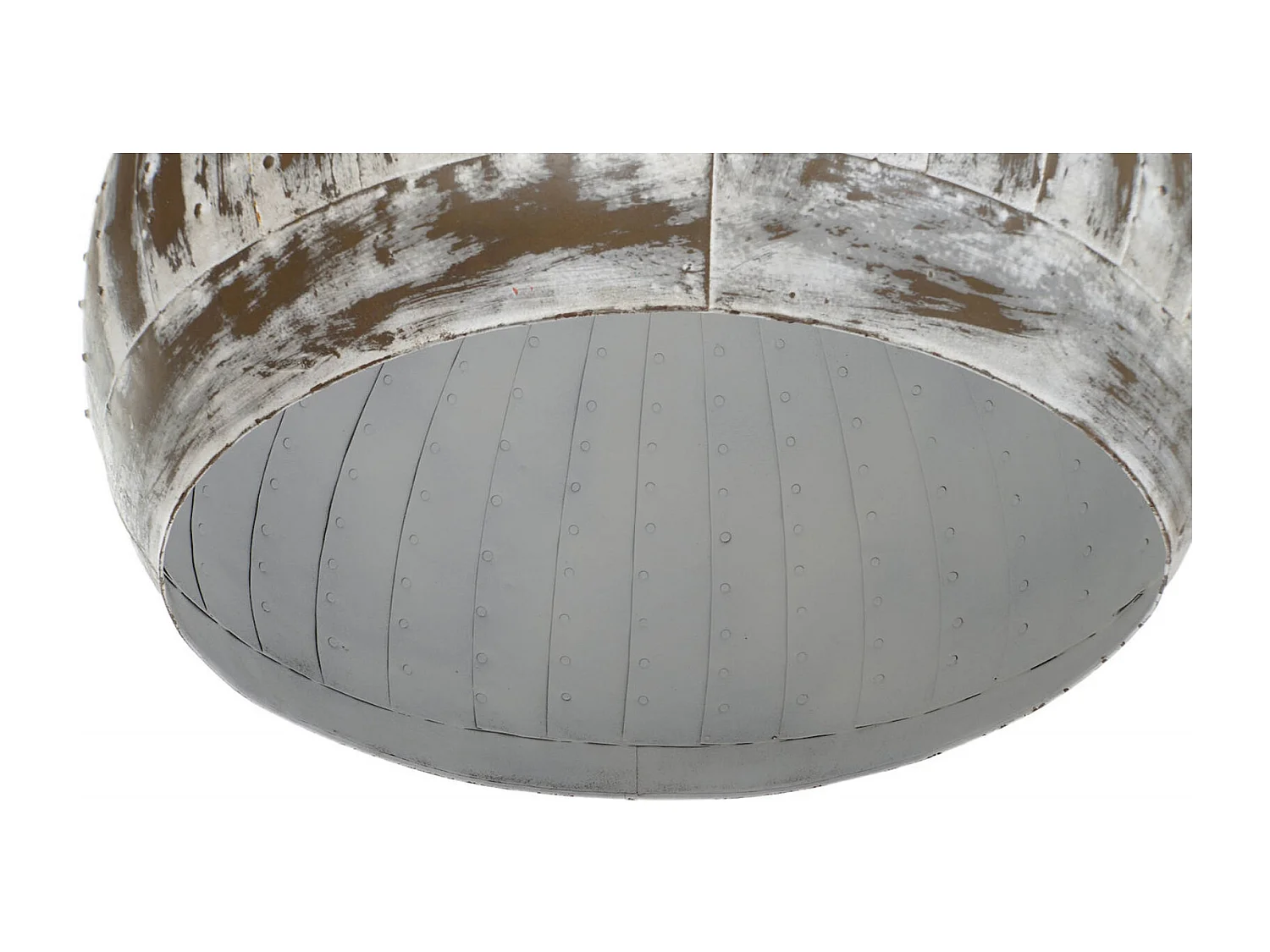 Suspension industrielle gris effet patiné élégant