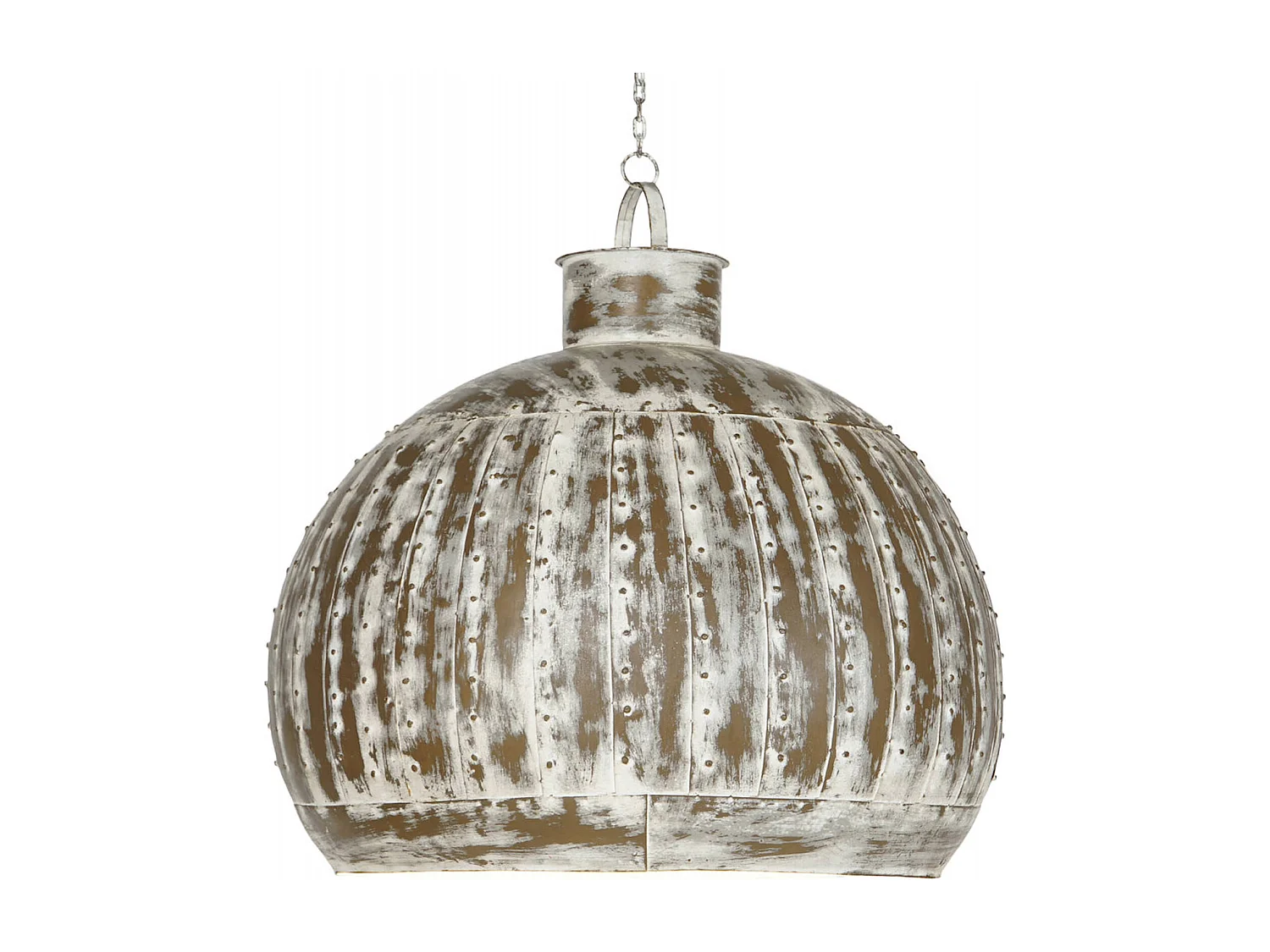 Suspension industrielle gris effet patiné élégant