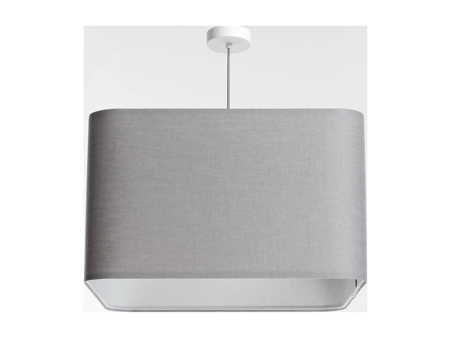 Suspension textile lin élégante - Hauteur 30 cm