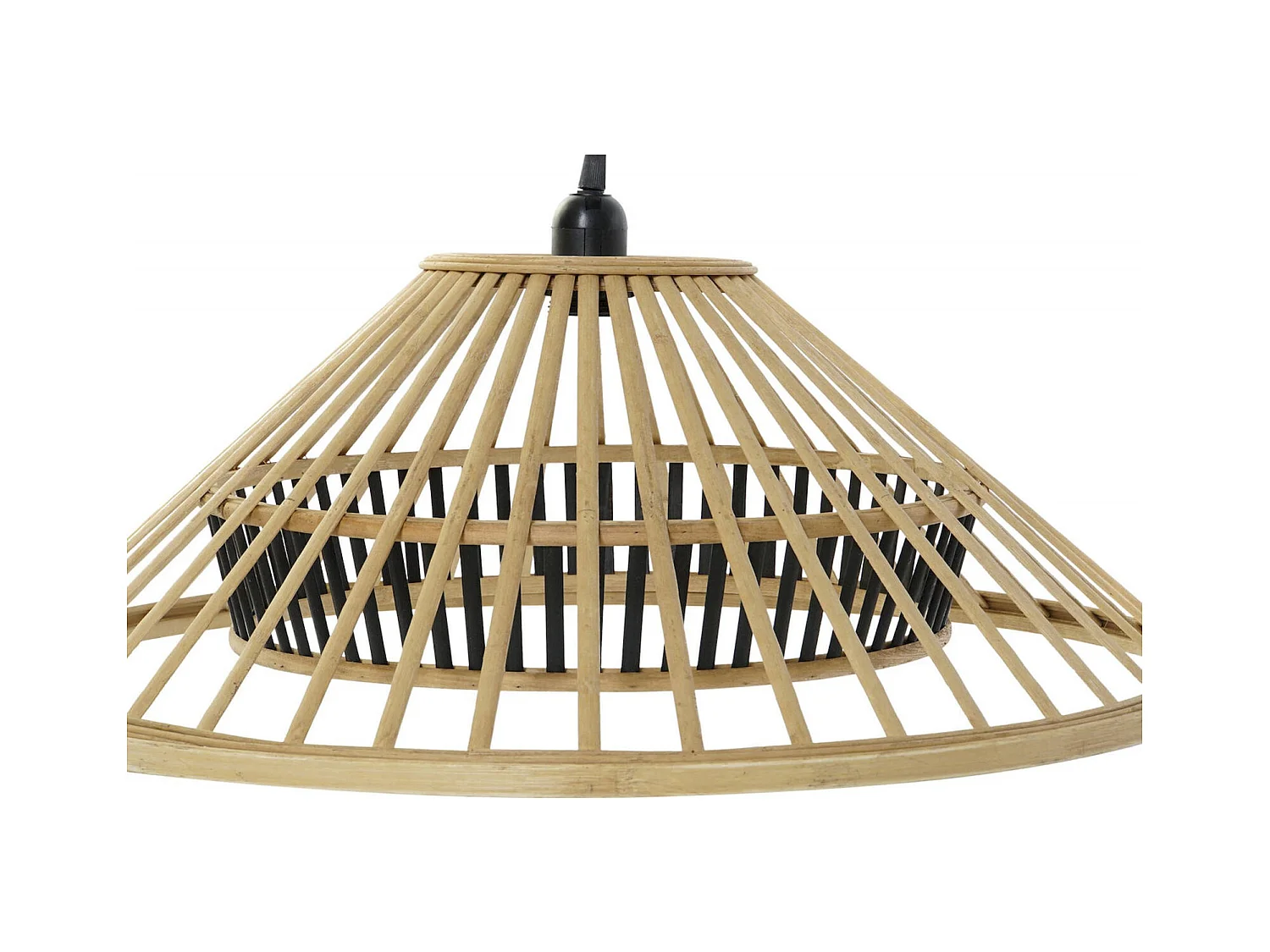 Suspension éclat bambou marron intérieur chic