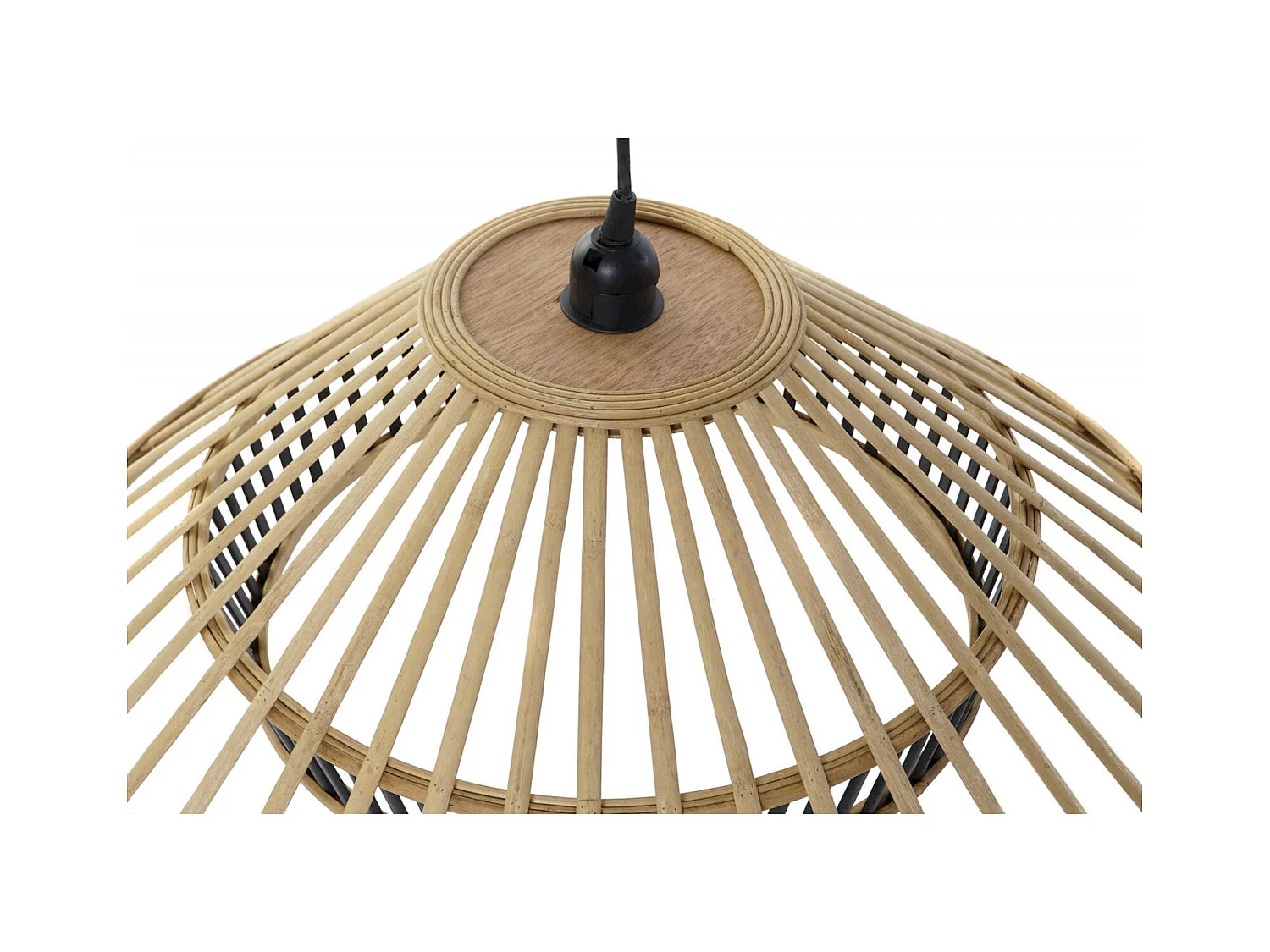 Suspension éclat bambou marron intérieur chic