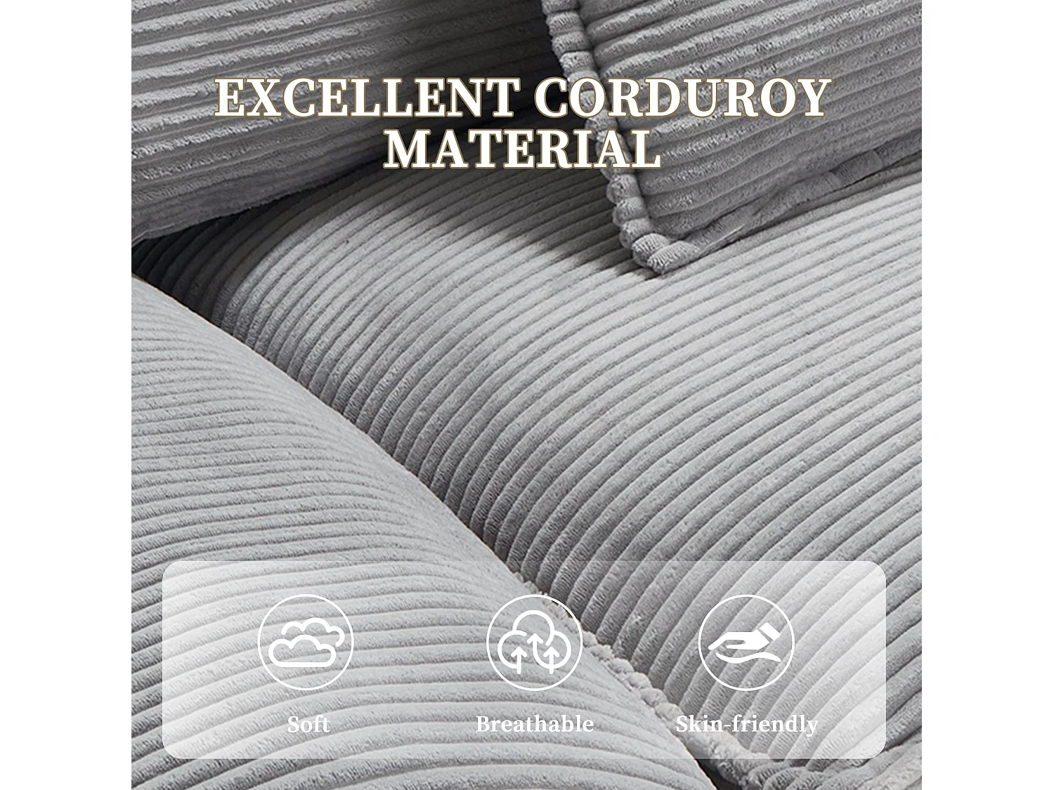 Canapé 2 places en velours gris – dossier inclinable et convertible en lit - 2 coussins inclus - idéal pour salon ou bureau