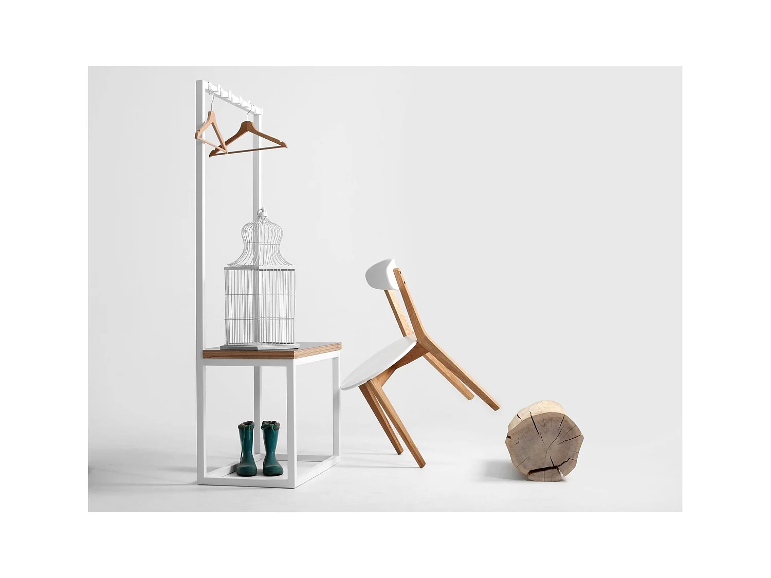 Banc avec patères next