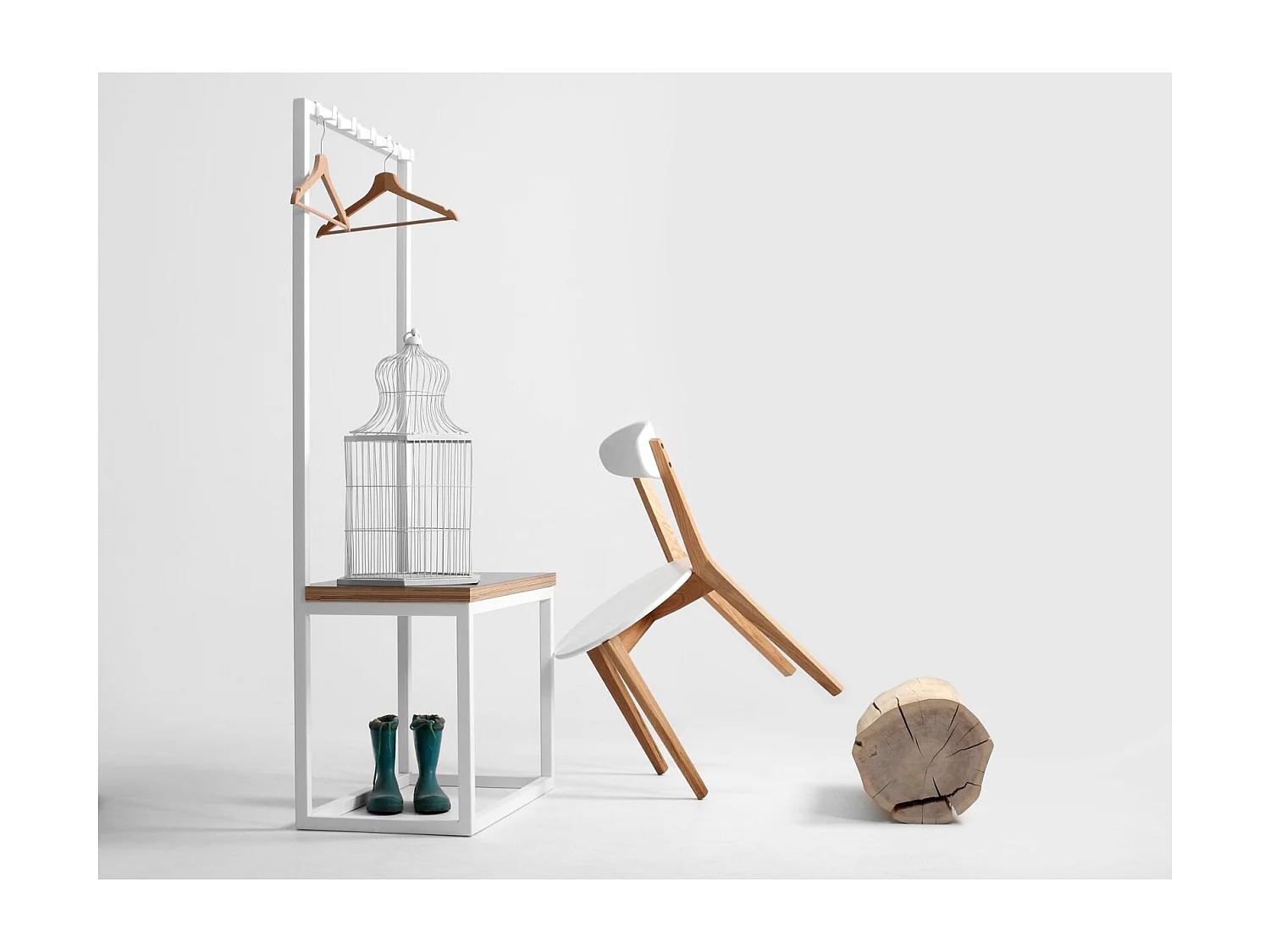 Banc avec patères next