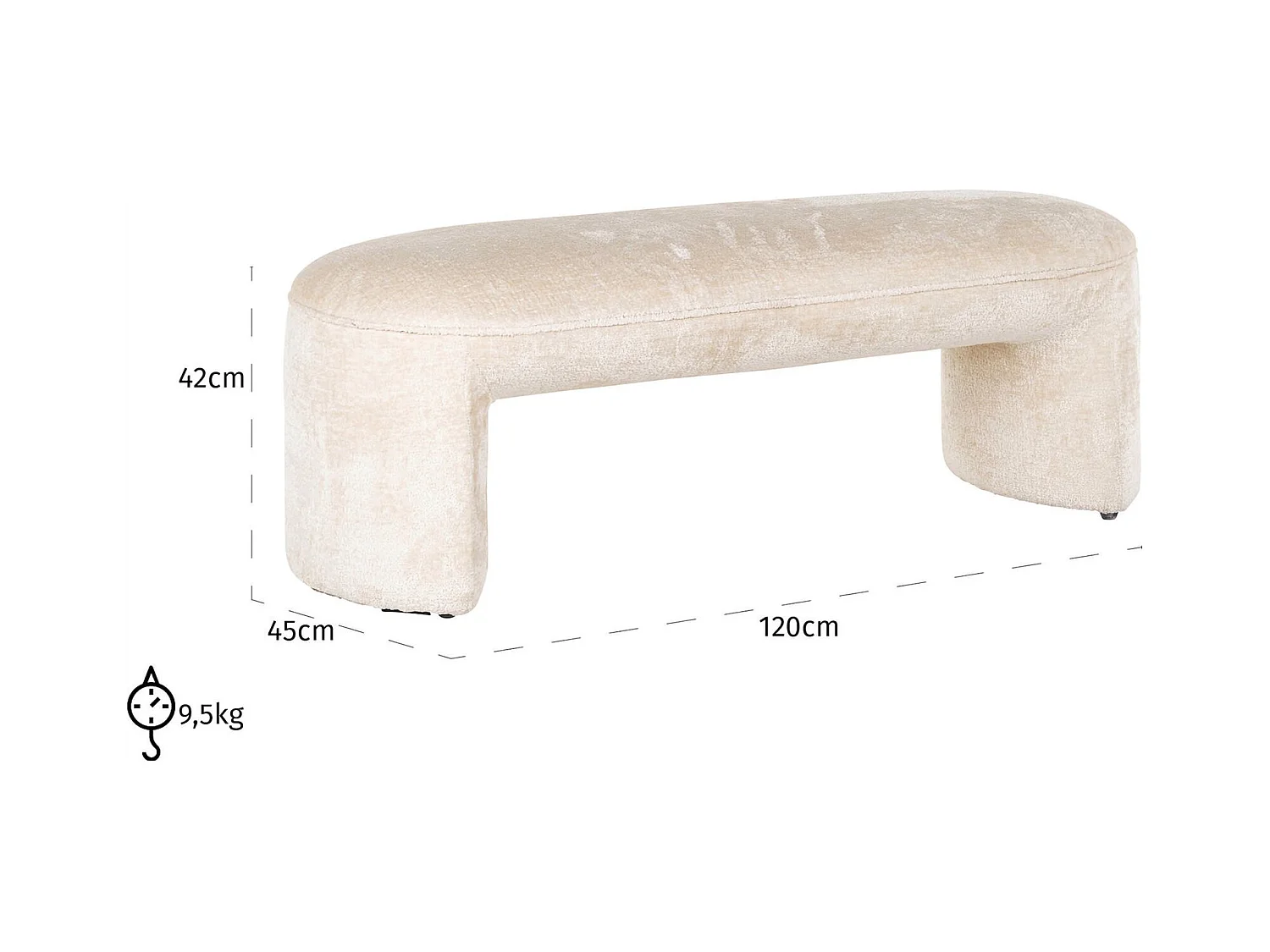 Banquette Fargo chenille