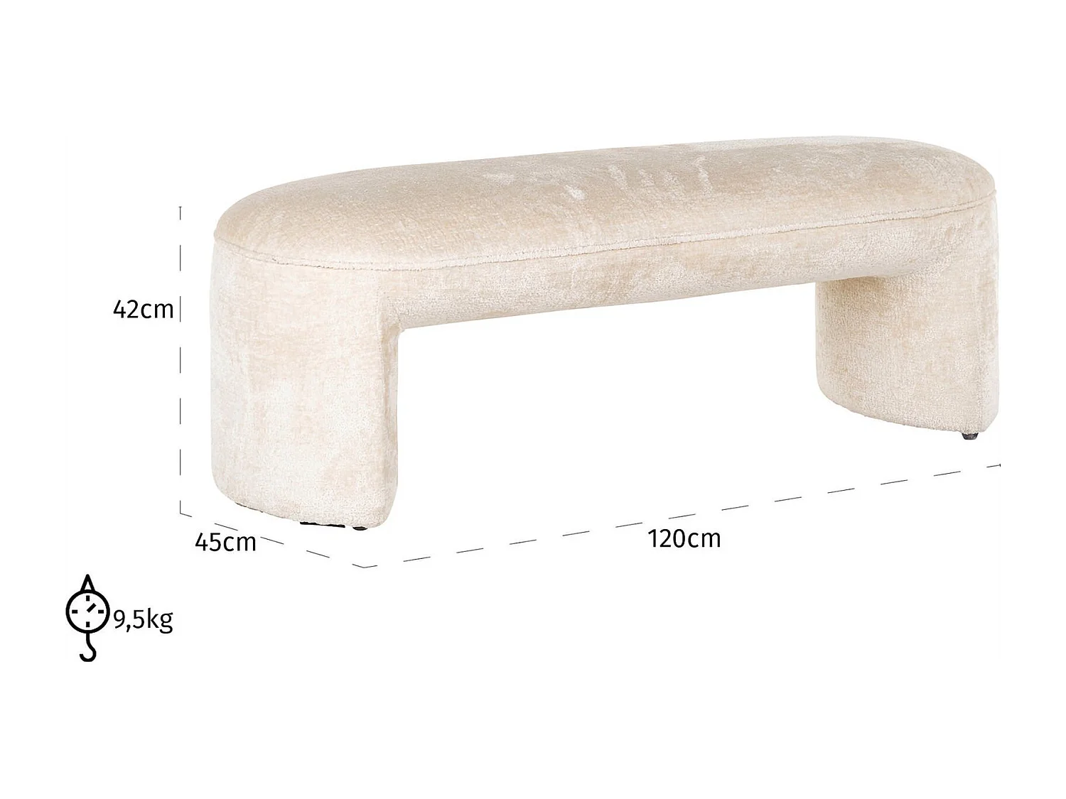 Banquette Fargo chenille