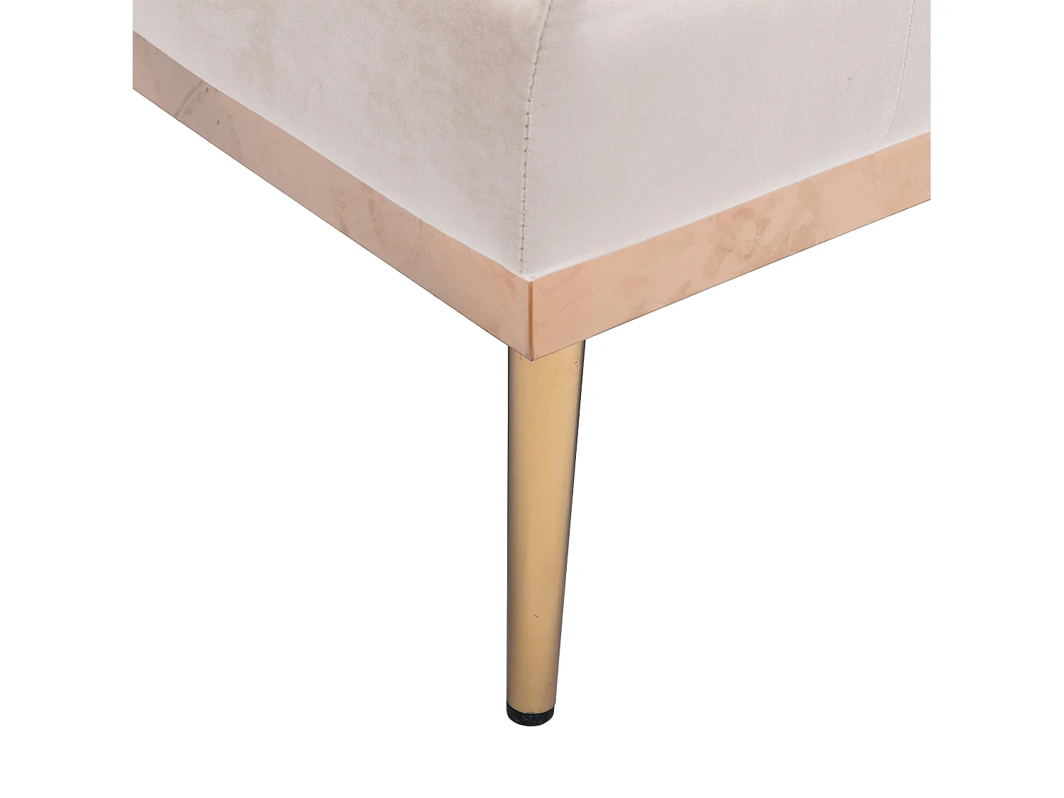 Canapé Convertible 2 Places en Velours côtelé Beige - Canapé Modern avec 2 Coussins - Dossier réglable - 165x90x77cm