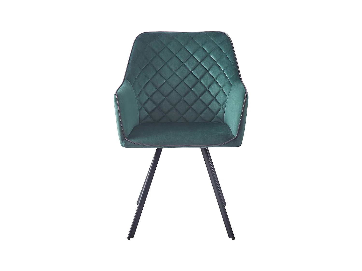 Chaise en Velours Ambre 125 Moderne et Résistante - Vert