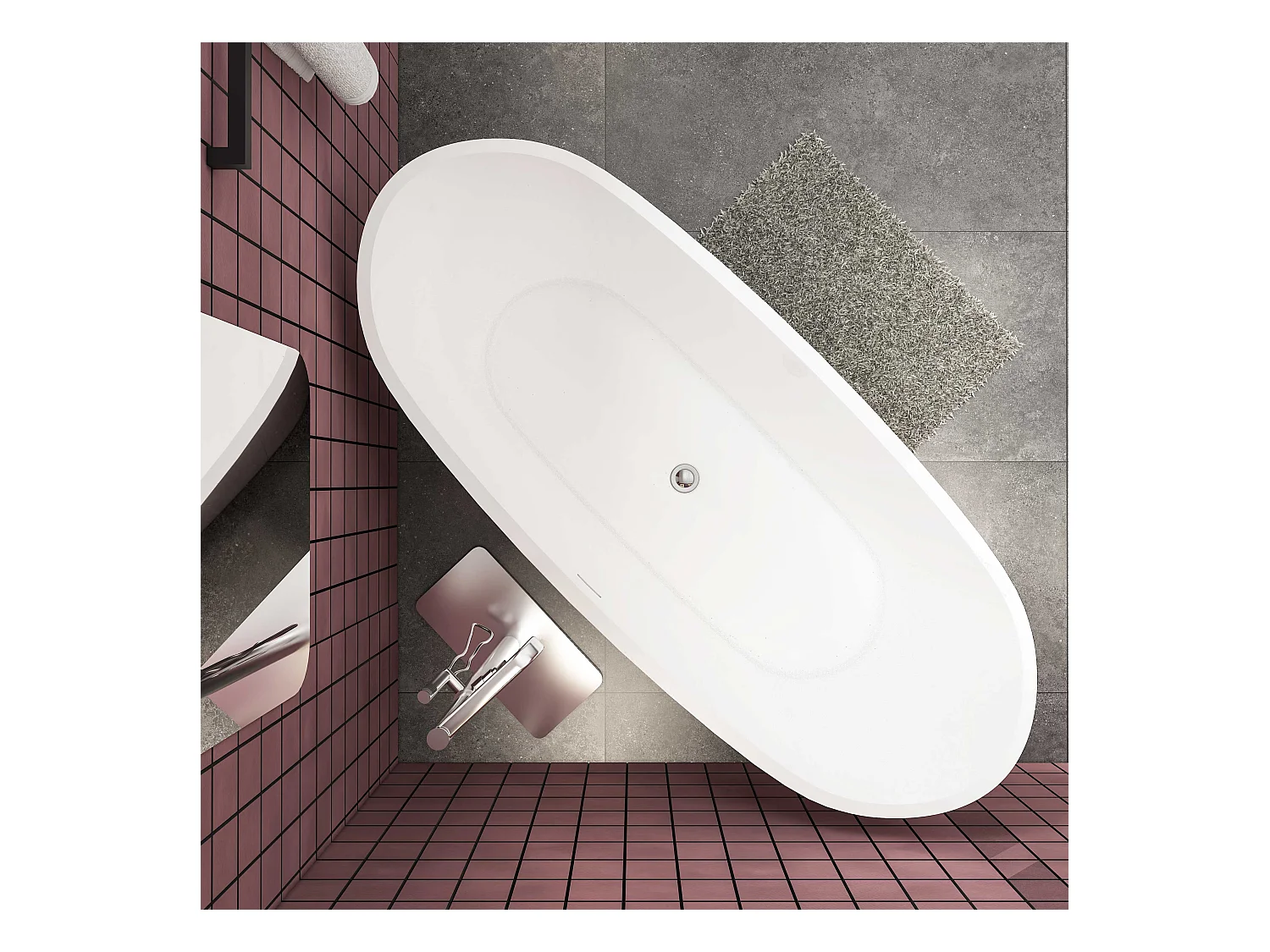 170x72x65 cm freistehende Badewanne  Schiffsbadewanne   Acrylbadewanne