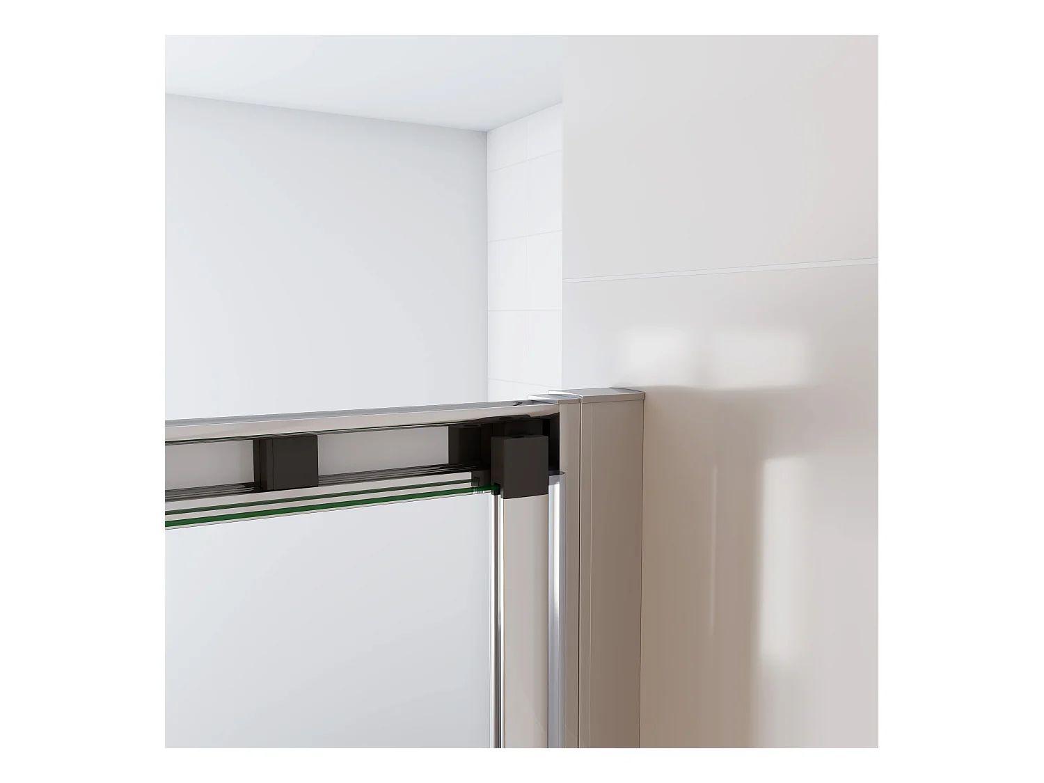 5mm 90x185cm Sicherheitsglas Duschkabine Falttür Duschtür Duschabtrennung