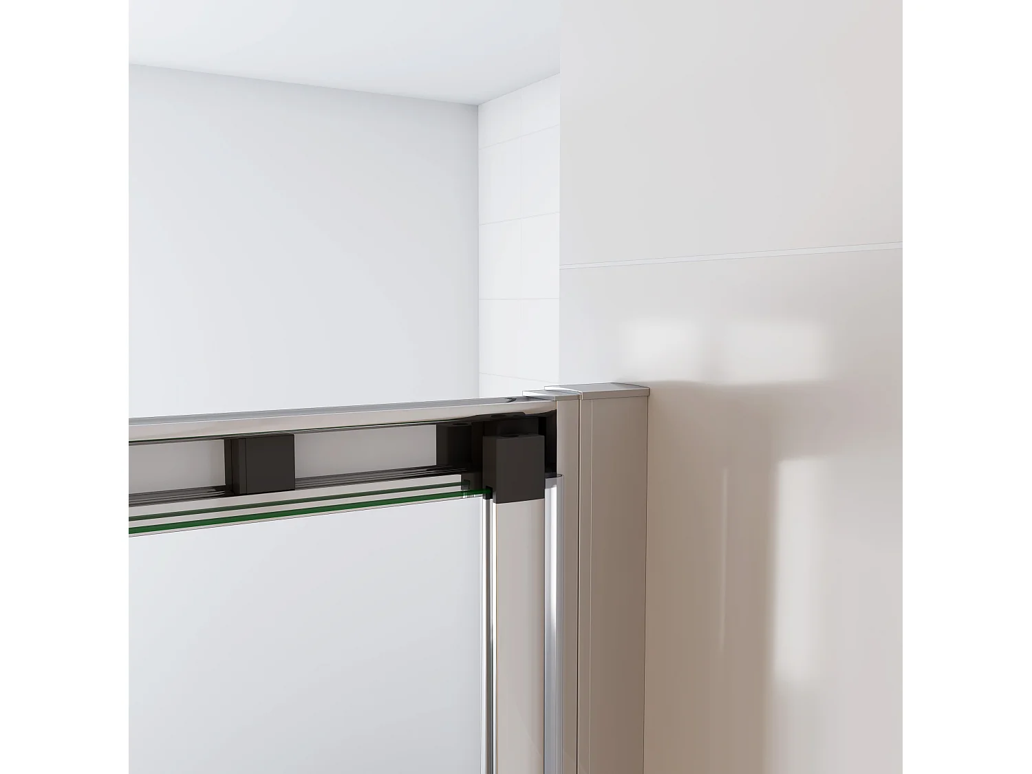 5mm 80x185cm Sicherheitsglas Duschkabine Falttür Duschtür Duschabtrennung