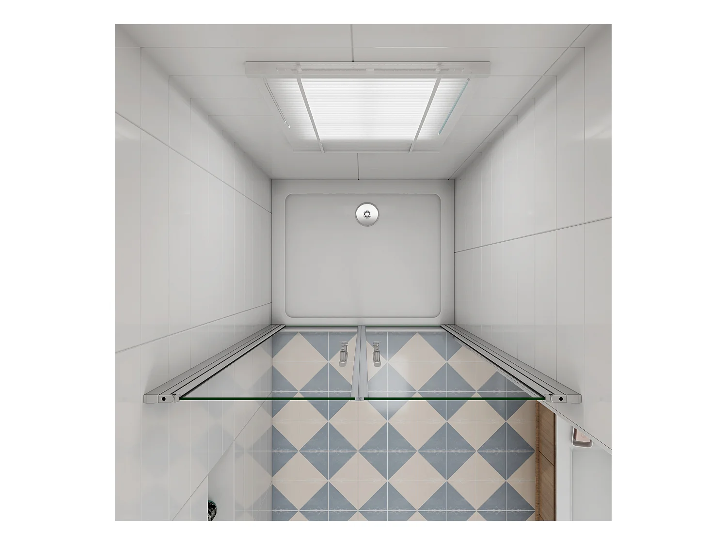 90x195cm Duschtür Nano ESG Milchglas Drehtür Glastür Duschkabine