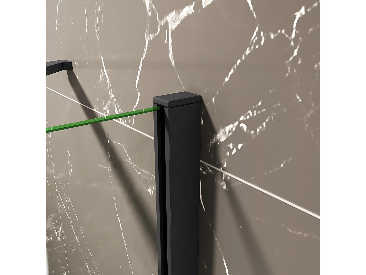 60x200cm Walk in Duschwand Panel Seitenwand Dussche 8mm NANO Glas 30cm Wasserschutzglas