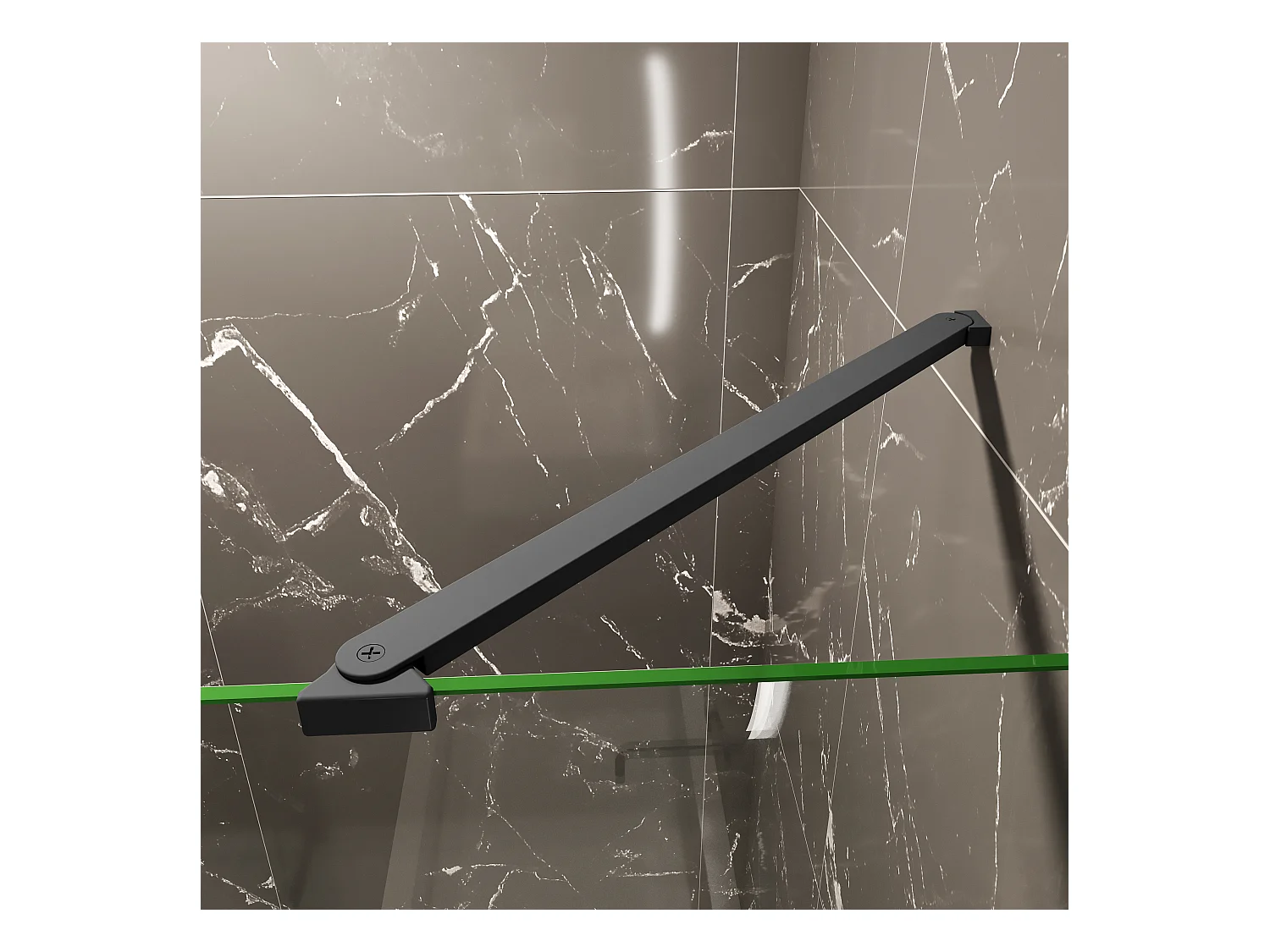 80x200cm Walk in Duschwand Panel Seitenwand Dussche 8mm NANO Glas 30cm Wasserschutzglas