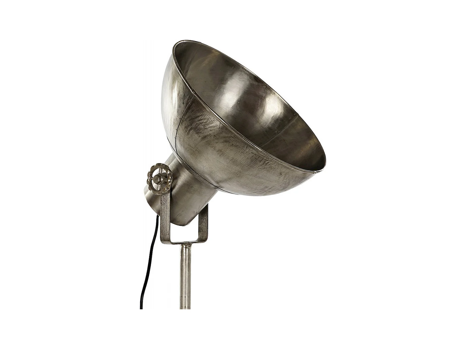 Lampadaire industriel métal argenté élégance intérieur