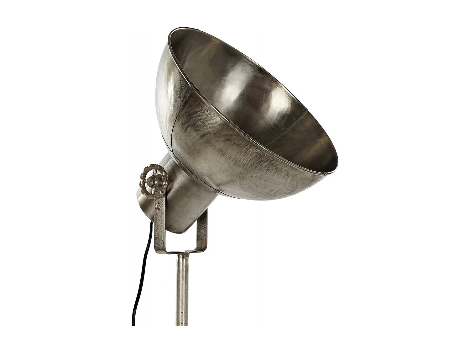 Lampadaire industriel métal argenté élégance intérieur